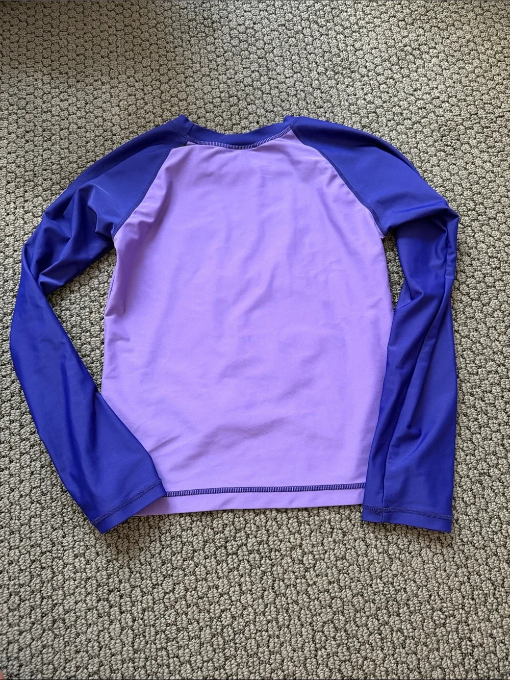 Kids Hanna Andersson Purple Butterfly Rash Guard Long-sleeve Swim Top